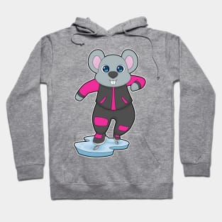 Mouse Ice skating Ice skates Hoodie